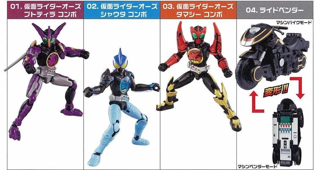 仮面ライダーオーズ 食玩 コンボチェンジオーズ　1～3弾 BOXセット