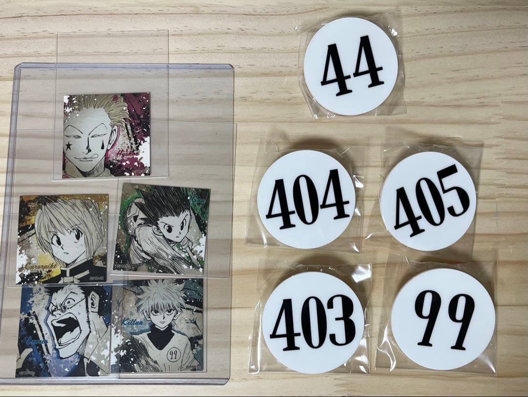 HUNTER×HUNTERナンバープレート&ステッカー5個セット