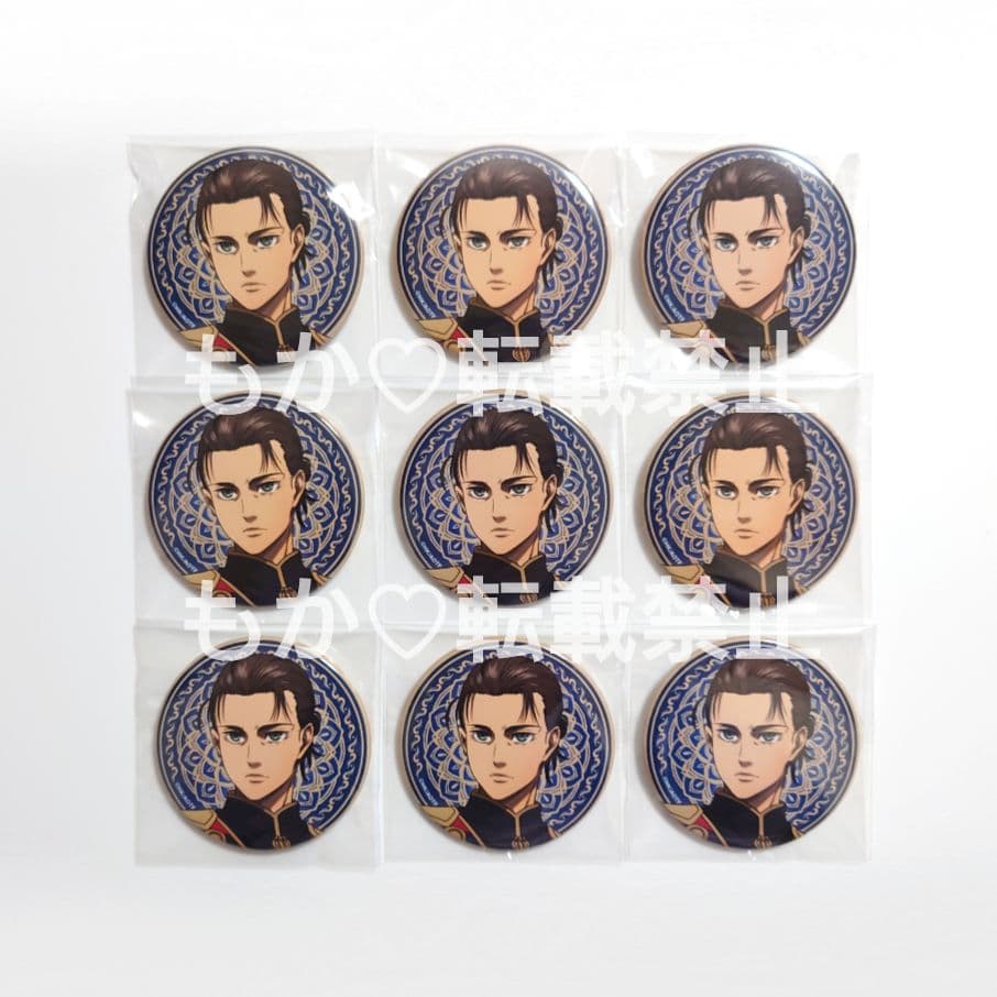 【新品未使用】エレン 缶バッジ カラオケの鉄人 進撃の巨人 鳳凰 Phoenix