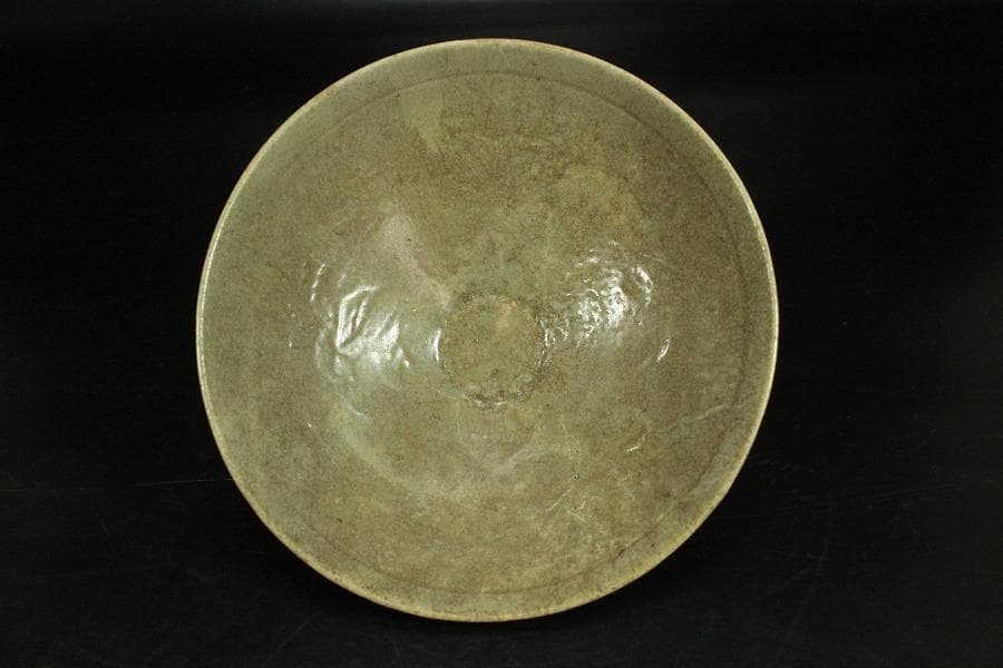 中国美術 内花紋 碗 φ17cm(K-LC484)