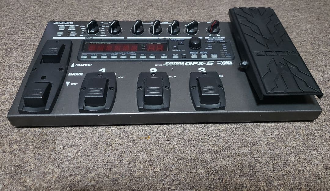 ZOOM マルチエフェクター GFX-5 純正ACアダプター付き 動作確認済み