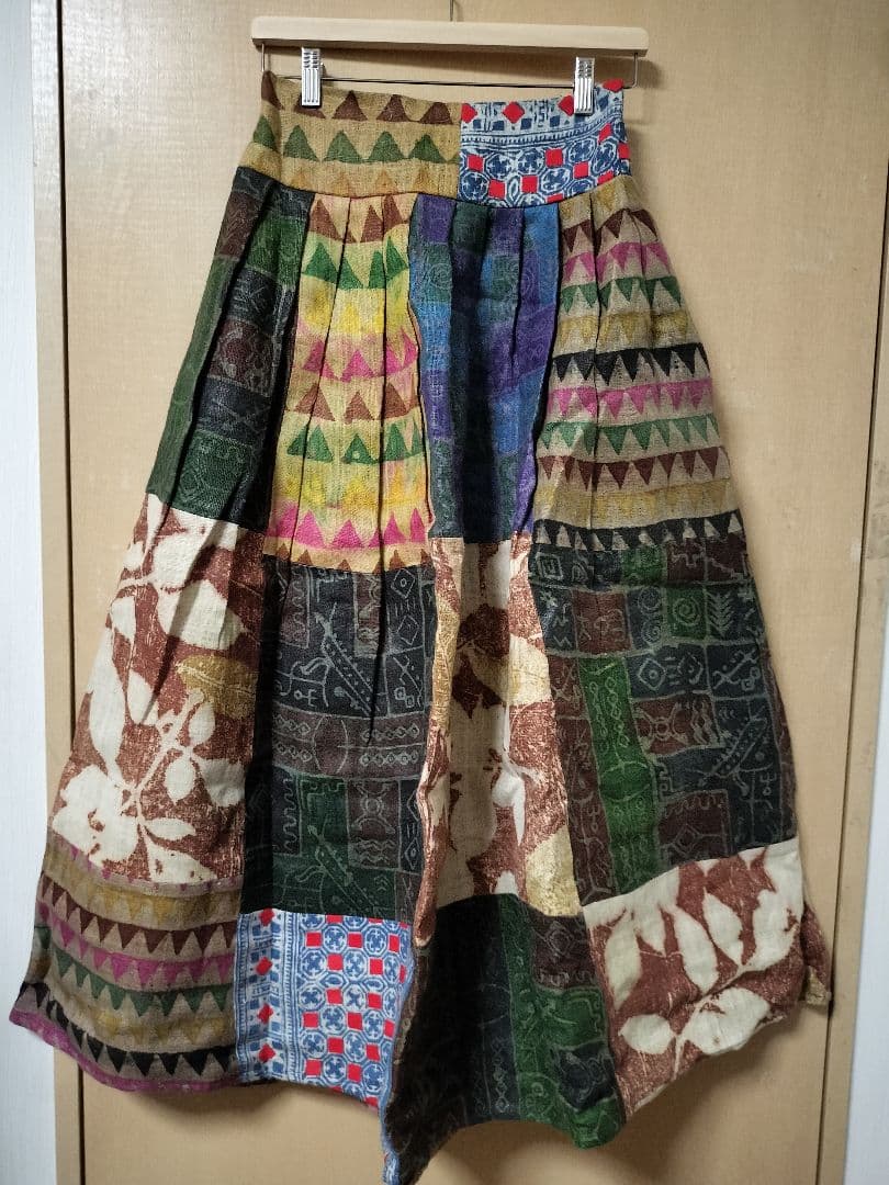 エスニック　バールンパンツ　天然コットン　藍染　新品　タイ製B80