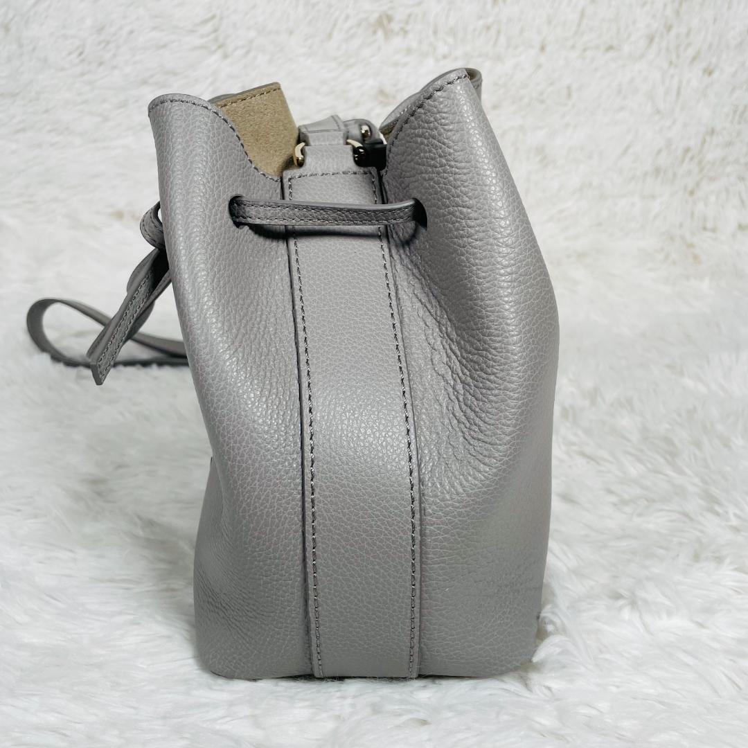 新品未使用 FURLA フルラ コスタンザ ショルダーバッグ グレー 巾着