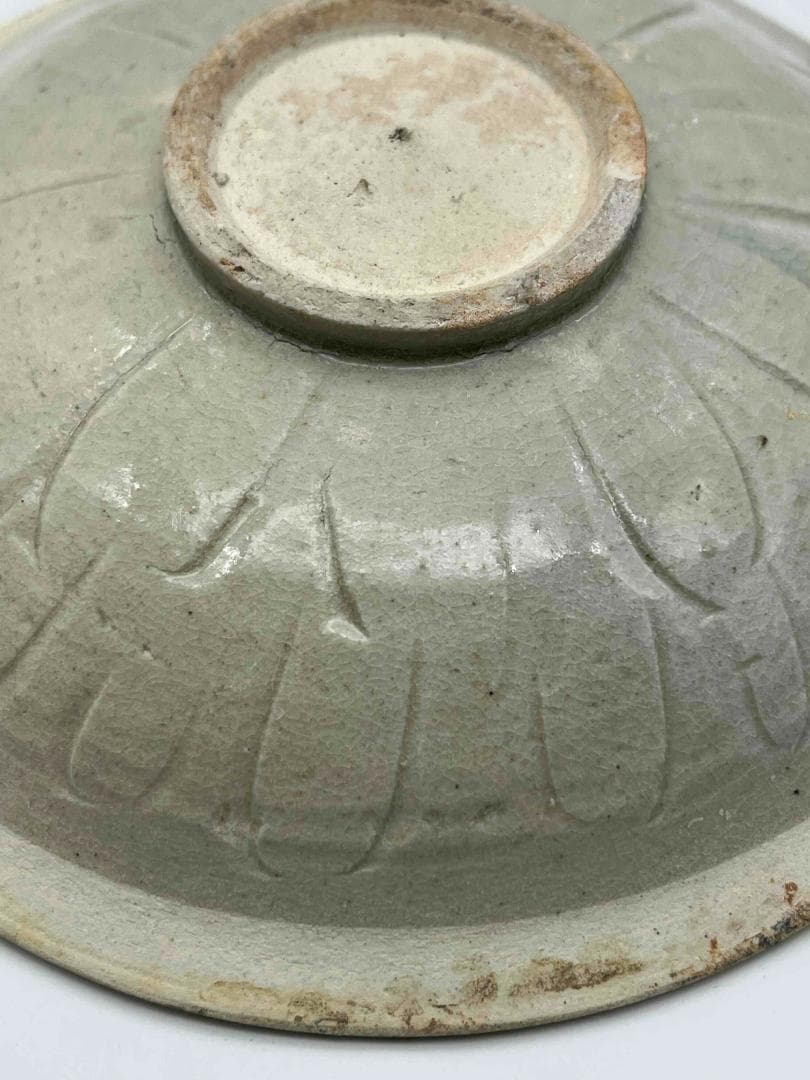 北宋時代　青白磁刻花皿 盞　景徳鎮　唐物　影青 古賞物(E-90)