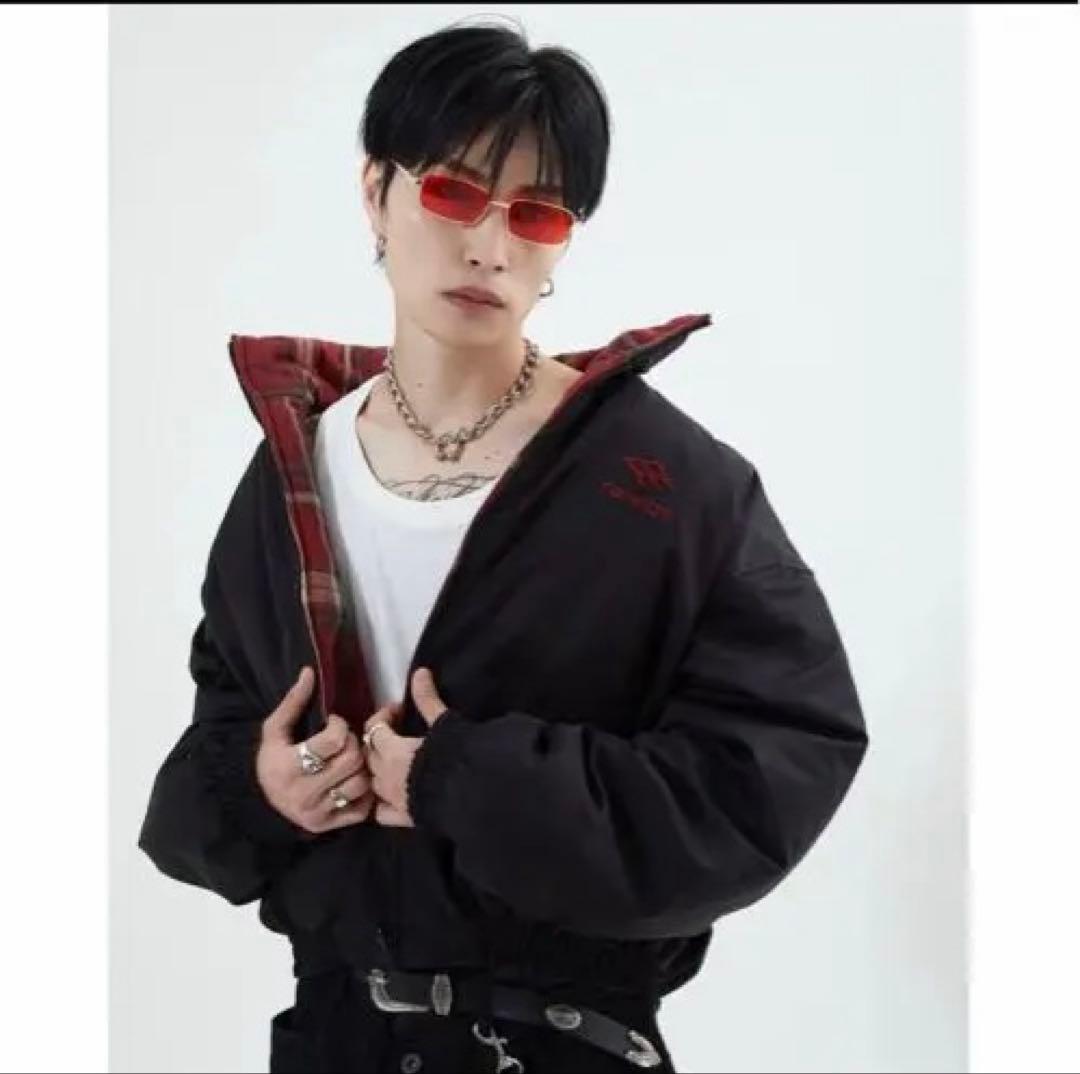 リバーシブルチェックアウター 地底人オンライン