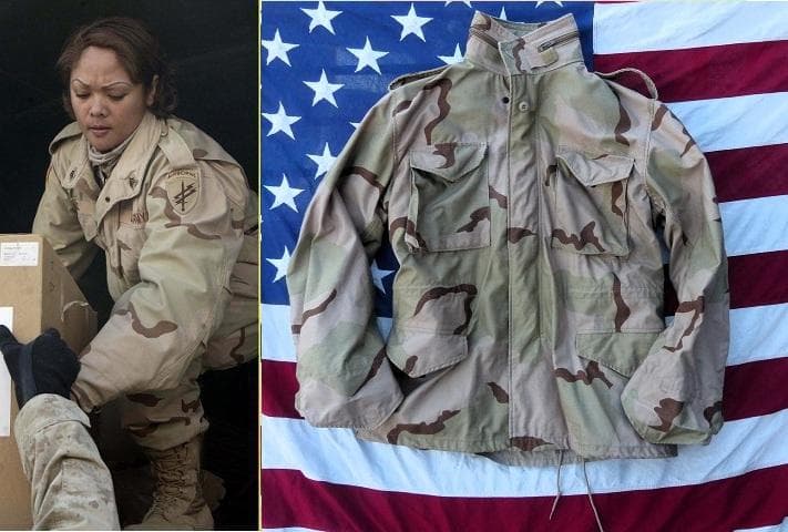 1991 米軍実物 M-R　デザート３カラー　Ｍ65フィールドジャケット　294