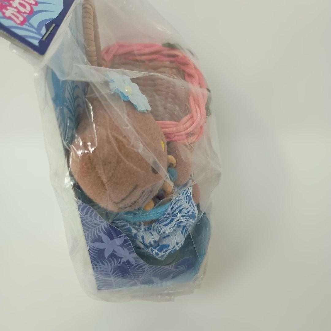 ハローキティ 日焼けキティ　色黒　ハワイアン　カオハナ マスコット バスケット