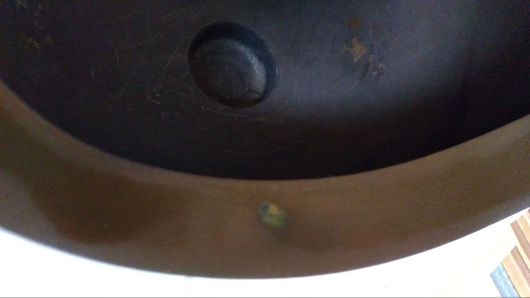 茶道具　大西風炉　風炉釜(前欠け風炉)　宗勘作　五徳　漆敷板付き　未使用