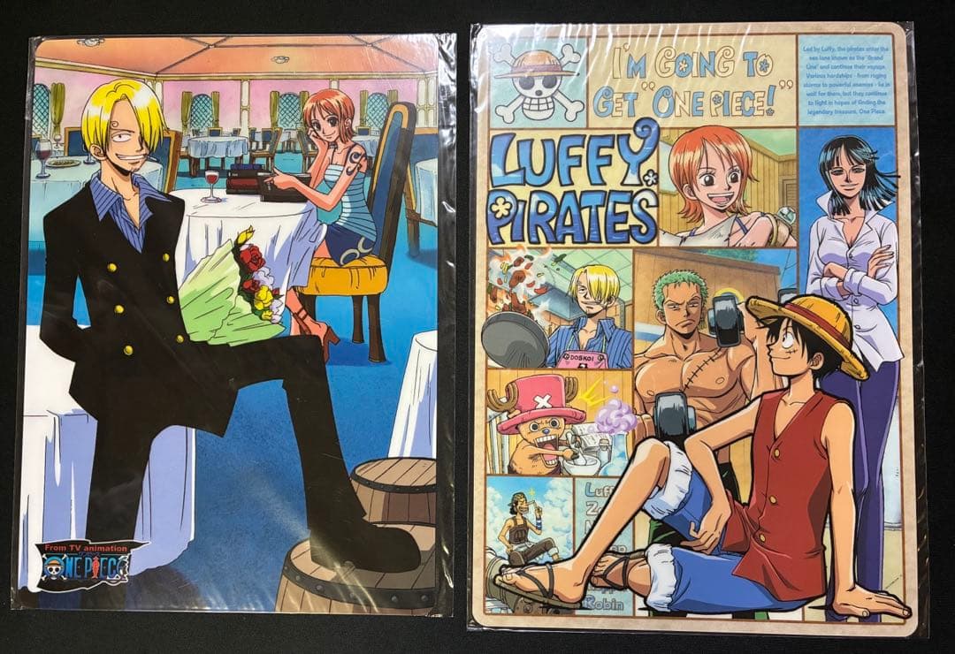 ワンピース ONE PIECE アニメ版 B5サイズ クリアファイル 下敷き