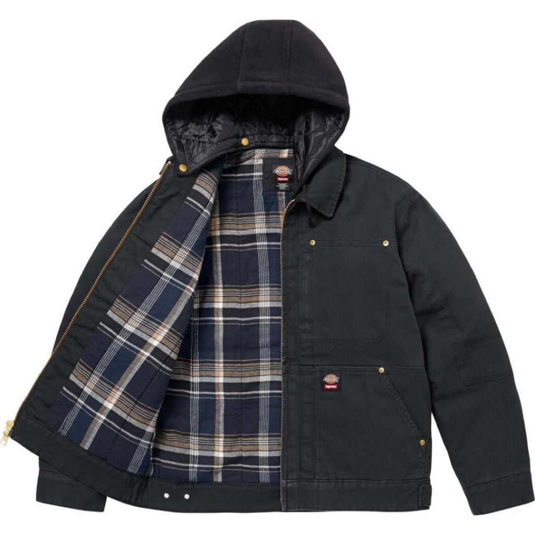 ジャケット・アウター Supreme Dickies Hooded Work Jacket Black