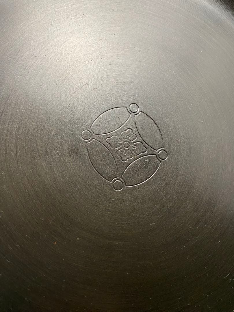 遠州流 茶道具 七宝紋 砂張 花形 菓子器 盆【匿名配送】