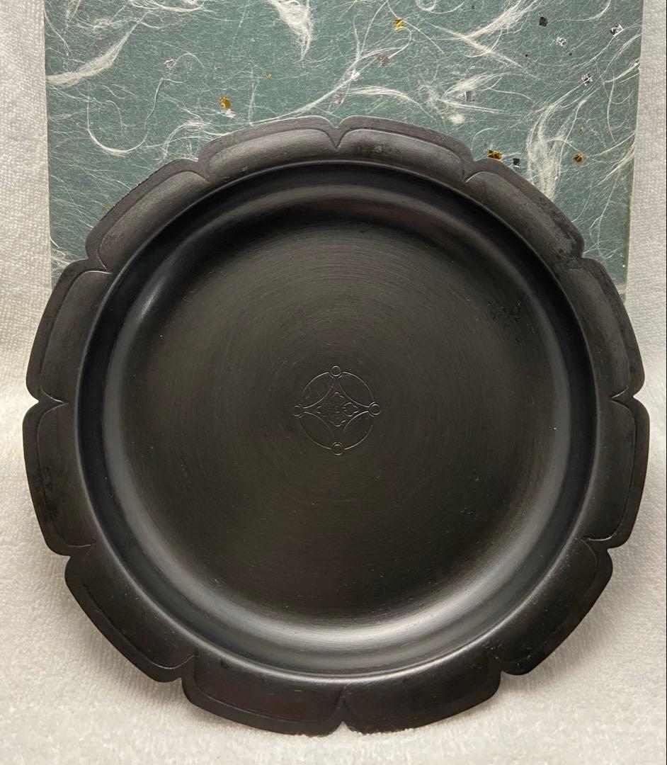 遠州流 茶道具 七宝紋 砂張 花形 菓子器 盆【匿名配送】