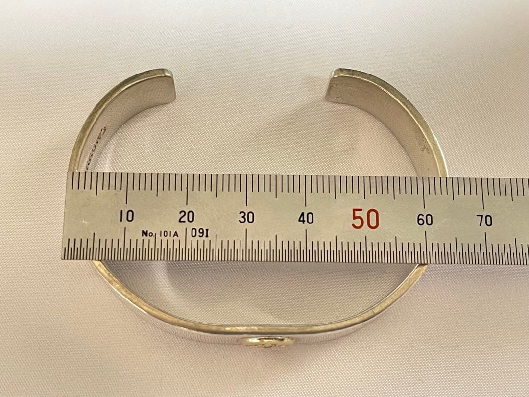 ファーストアローズ K18付 平打12mm M バングル BR-001