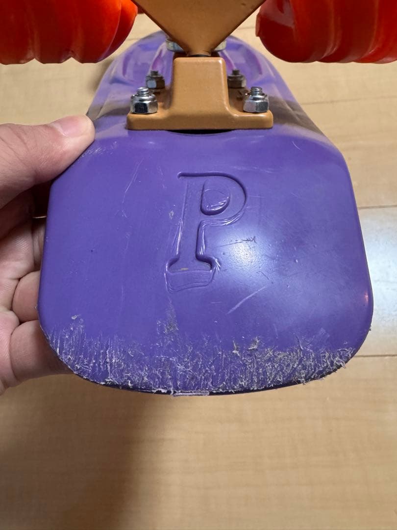 Penny スケートボード 紫（ホイール、ベアリング　カスタム済み）