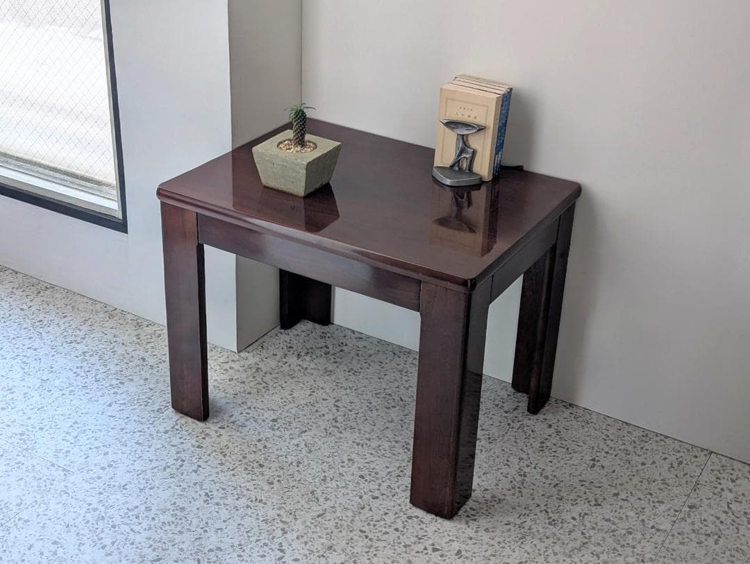 80s ビンテージ ウッド リビングテーブル ミッドセンチュリー 北欧 ブラウン