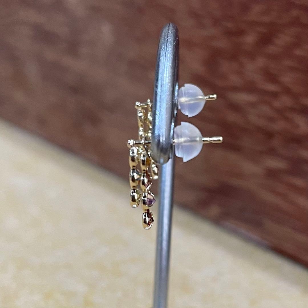 K18 アミュレット　天然石　レインボーカラー　ピアス　専用ページ