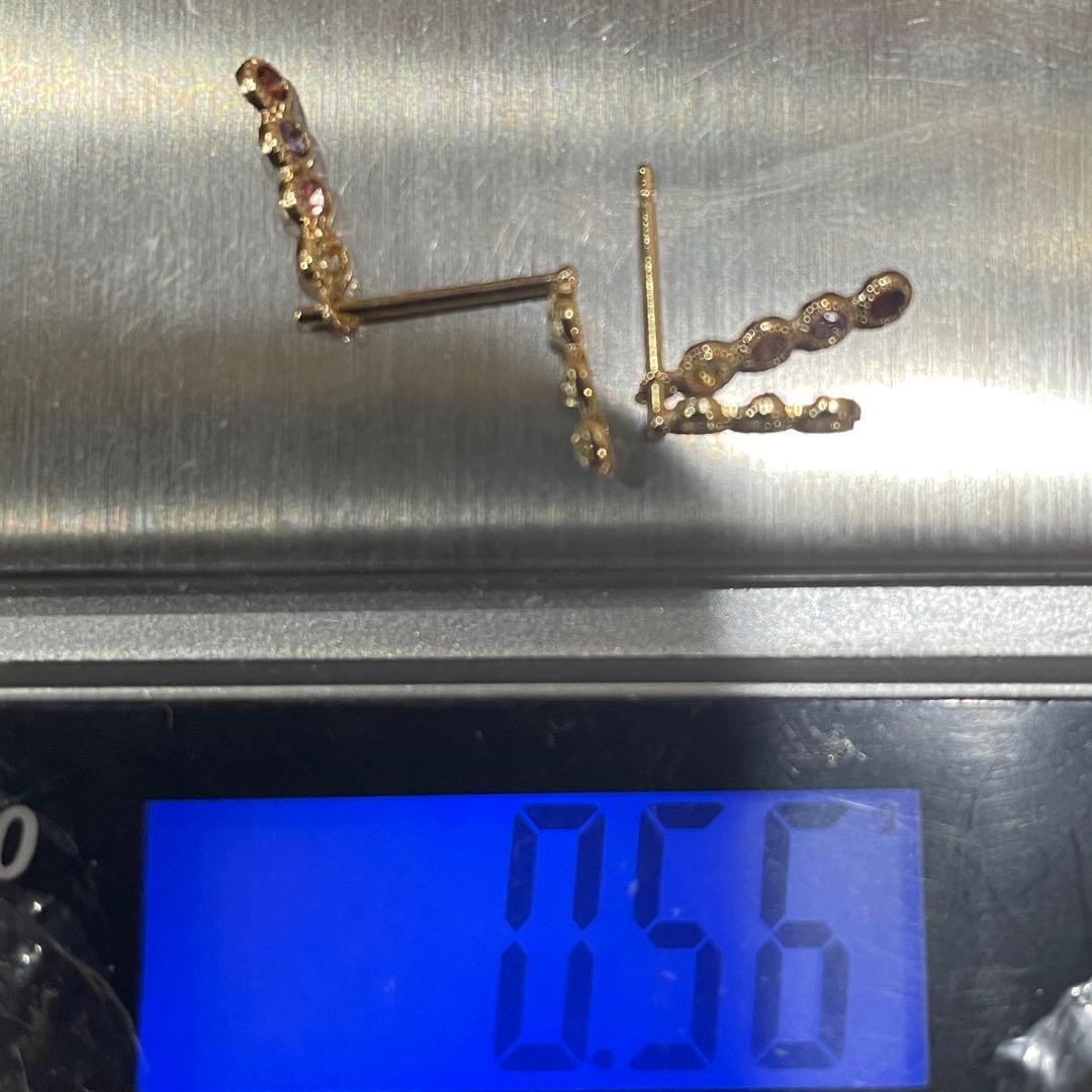 K18 アミュレット　天然石　レインボーカラー　ピアス　専用ページ