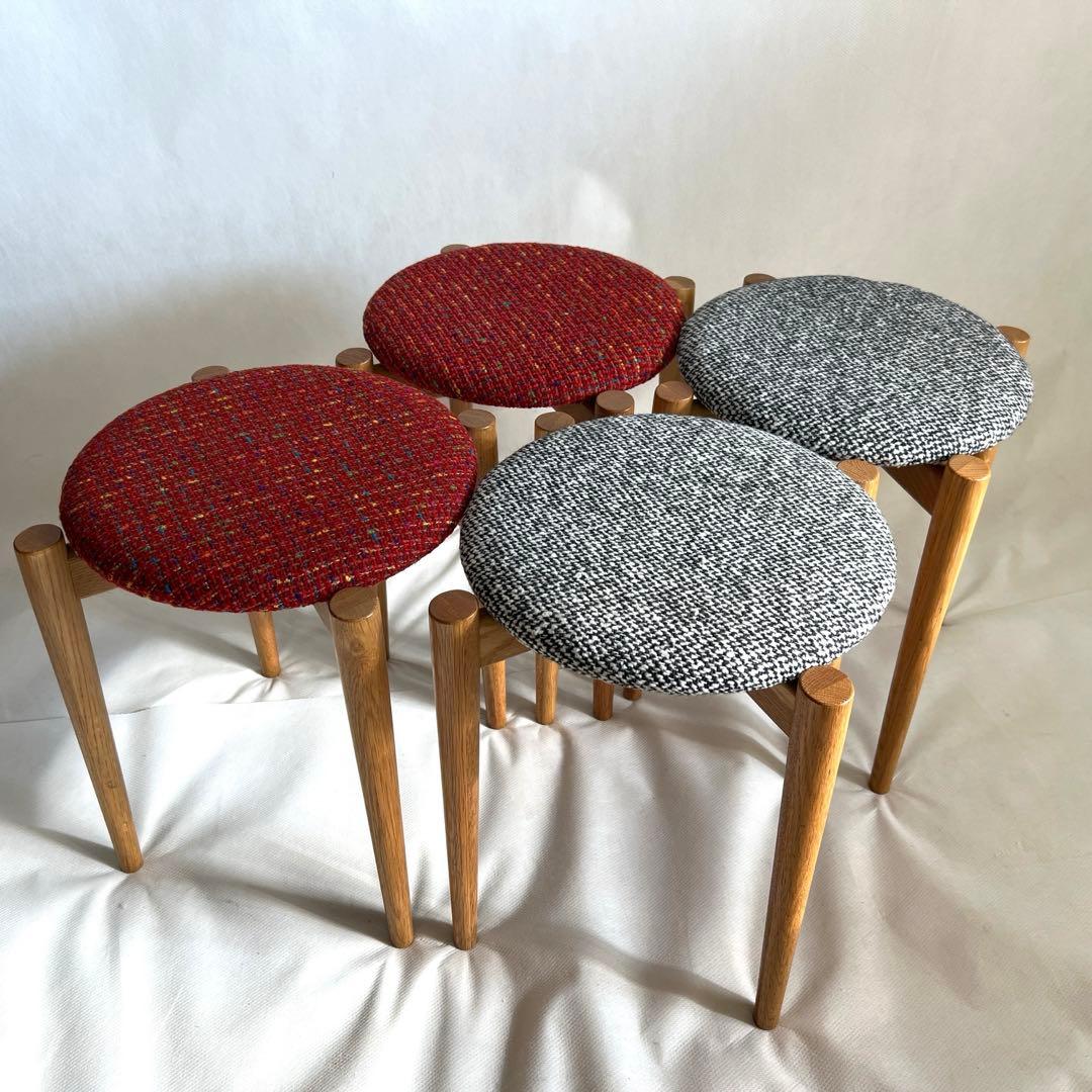 ファブリックスツール・4脚セット・送料込み