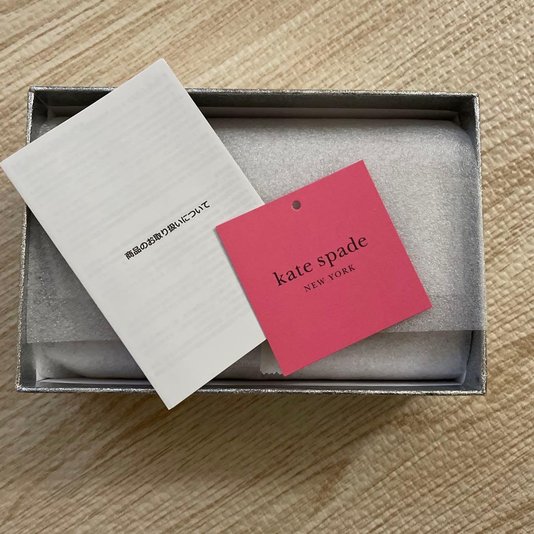 kate spade グリッター　ローズゴールド 二つ折り財布