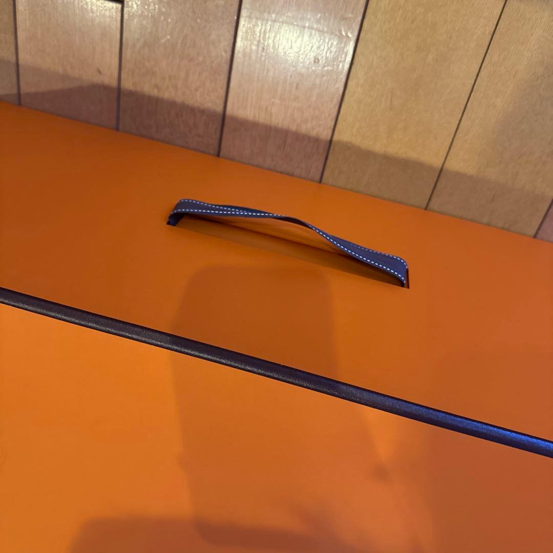 HERMES オレンジ ボックス 持ち手付き　 インテリア　収納箱