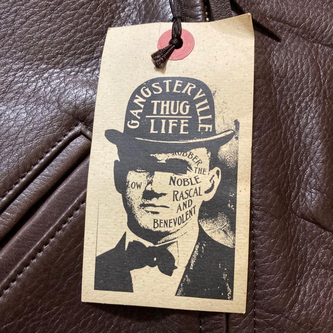 新品未使用　タグ付き　GANGSTERVILLE ダブルライダースジャケット