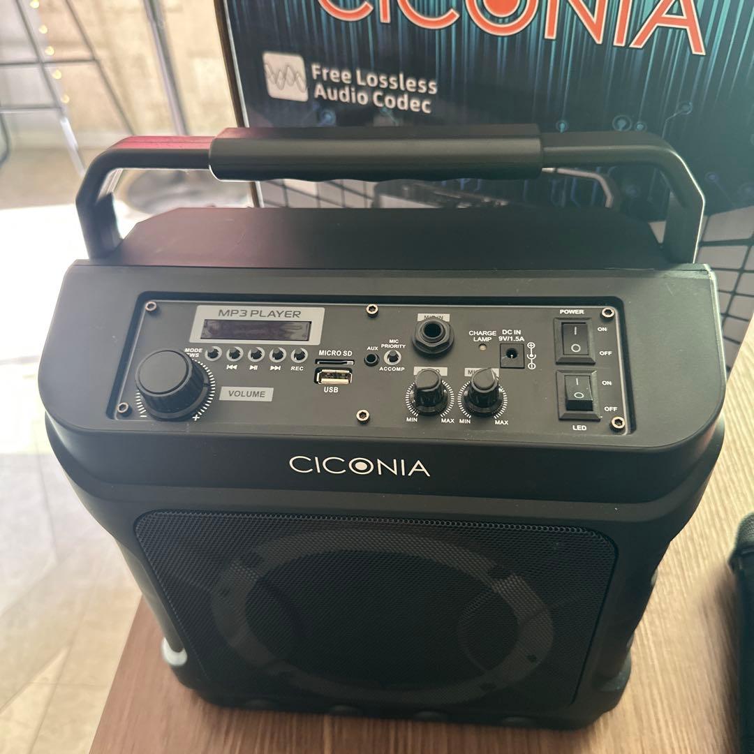 CICONIA ワイヤレススピーカー マイク2本付き