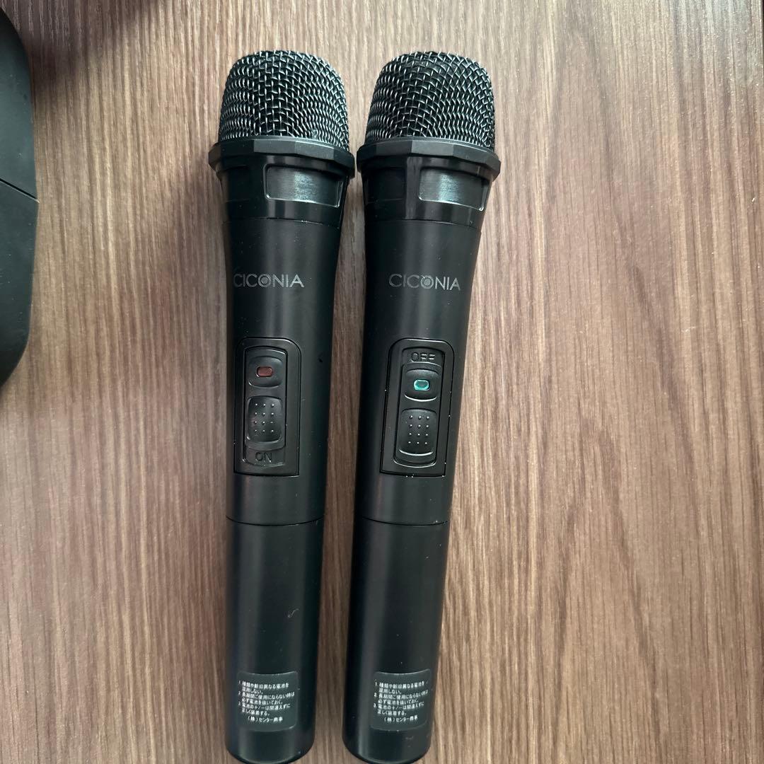 CICONIA ワイヤレススピーカー マイク2本付き