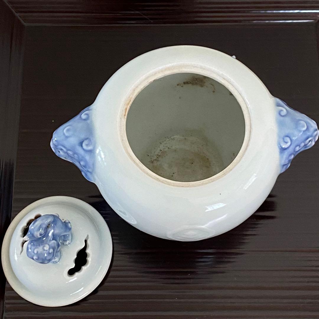 香道具　香炉　肥前　今右門　獅子