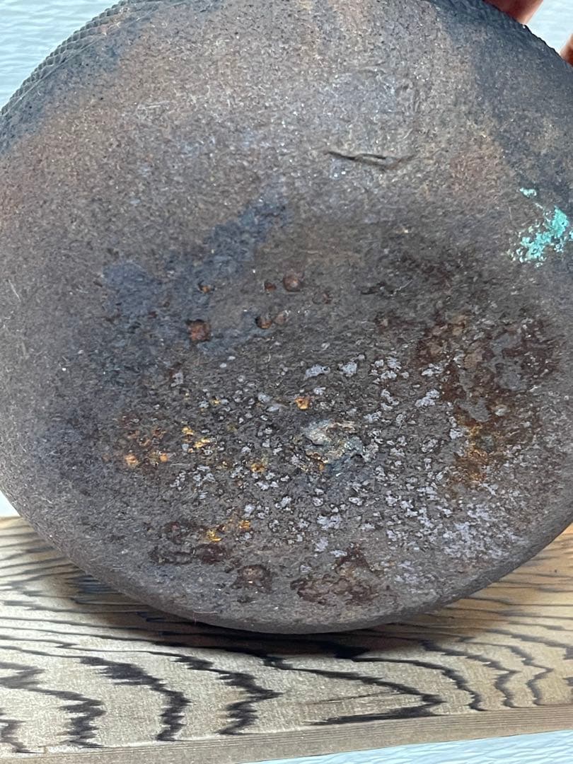 南部鉄器　鉄瓶 あられ模様　アンティーク121