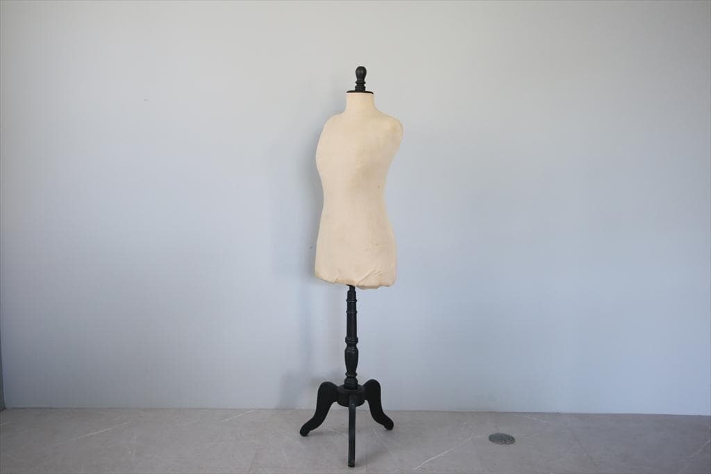 フランスアンティーク木製レディーストルソー/女性ボディ/マネキン(90-124)