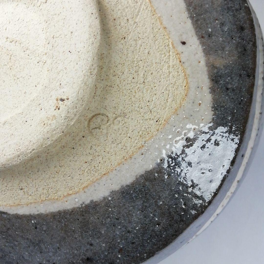 Ｔ２９７　茶碗　『鼡志野茶碗』『竹里庵　葵窯　加藤春二』　共箱　抹茶碗　茶道具