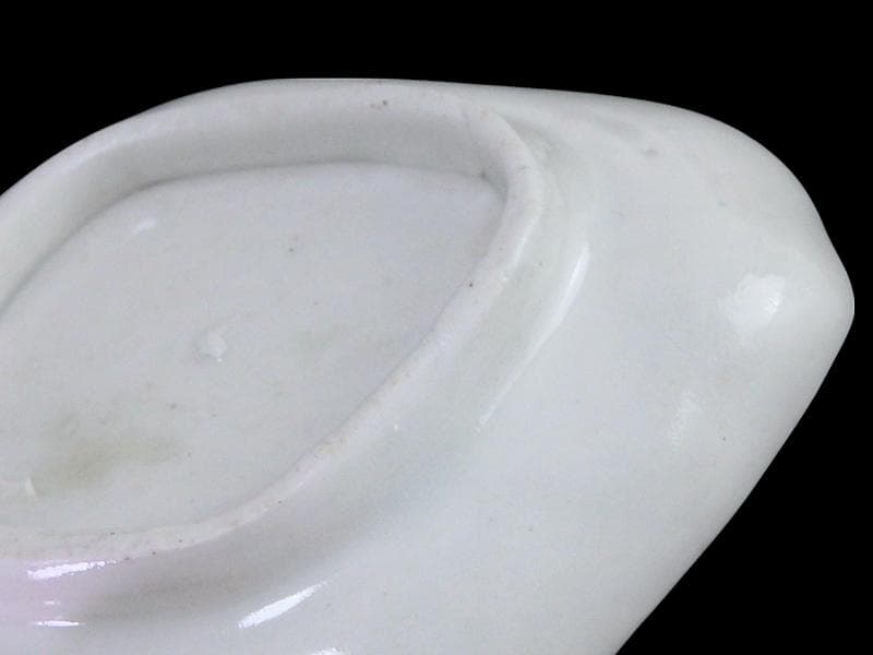 古伊万里　染付　若松に笹の図　菱形変形皿　豆皿　江戸期　E496AS-CUi