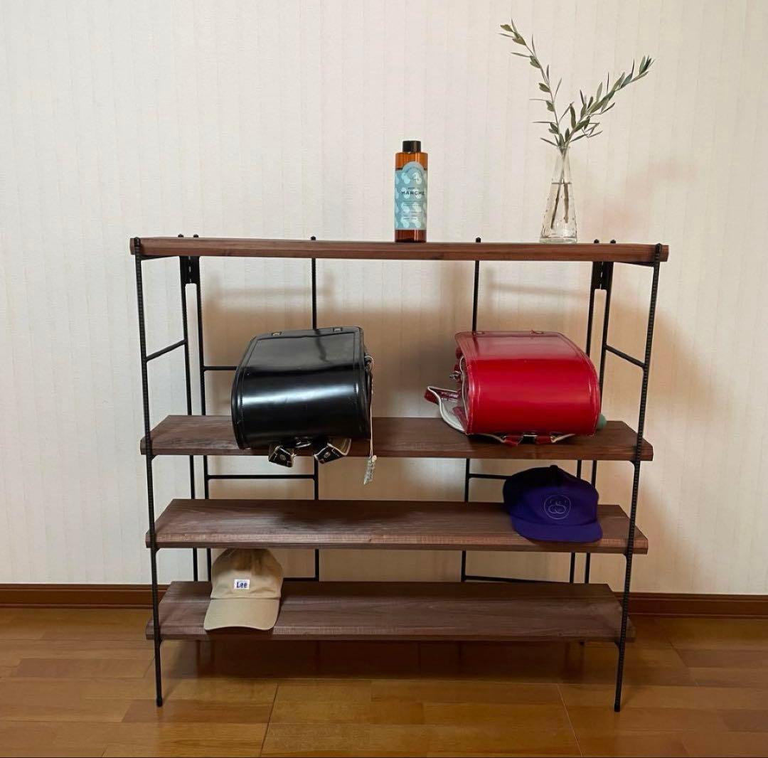 新商品‼️手作りアイアン家具 折り畳みラック西海岸インテリア 鉄脚のみ2点
