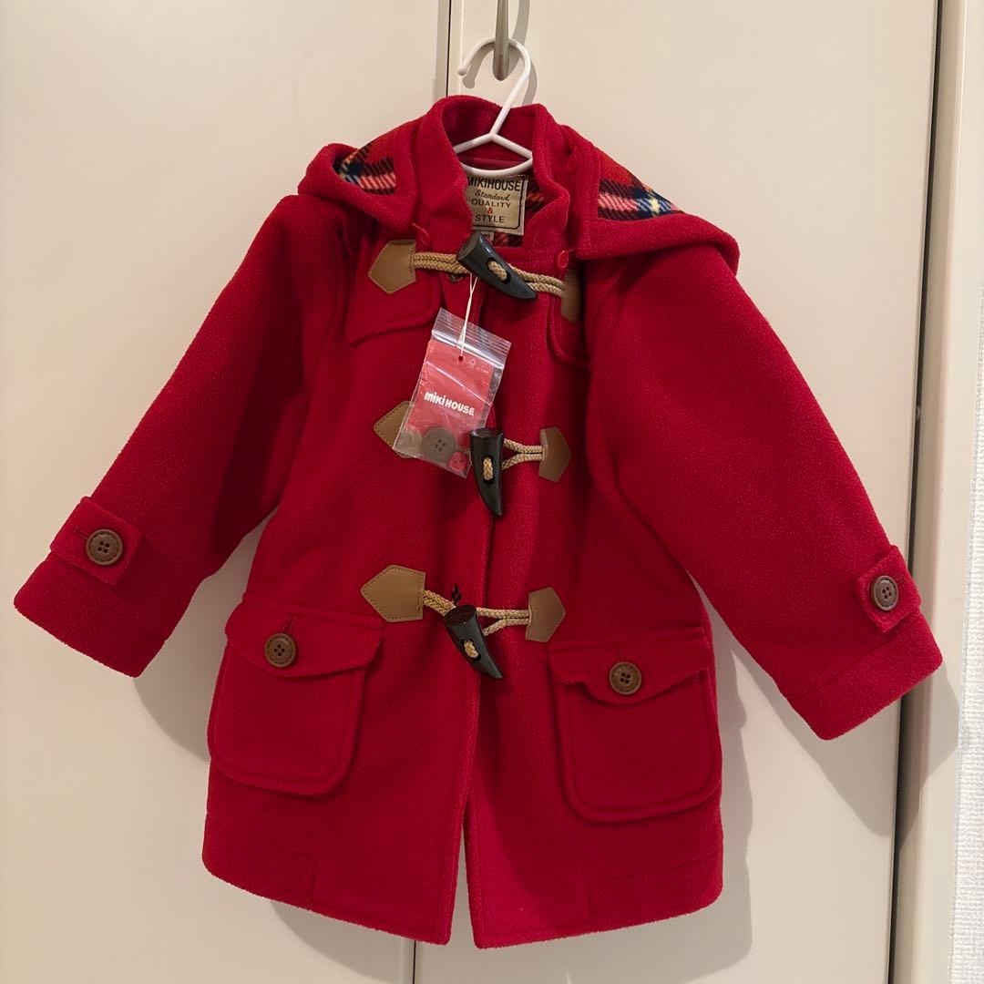 新品未使用　ミキハウス　ダッフルコート　90サイズ