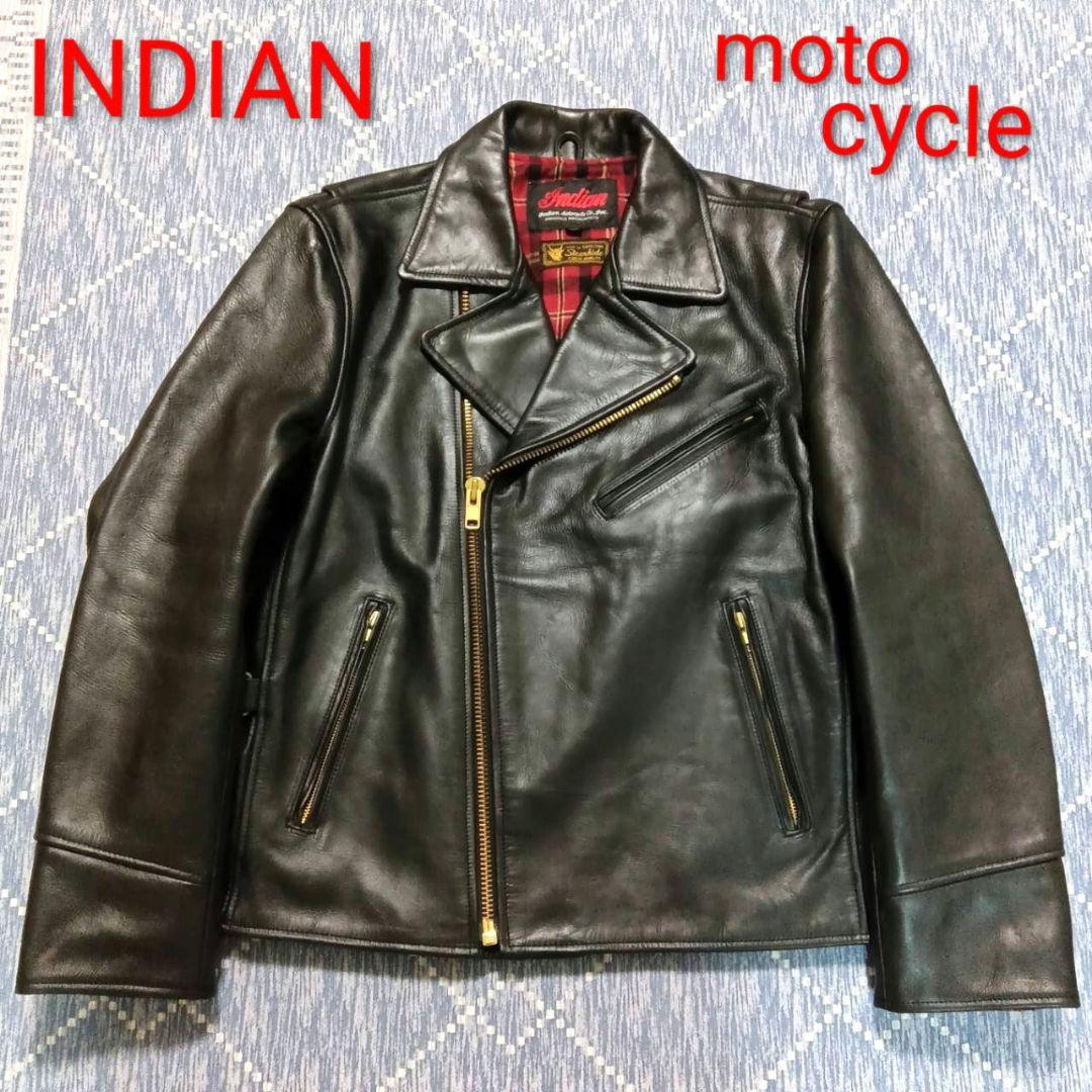 INDIAN ダブルライダース 牛革 ステアハイド レザージャケット 革ジャン