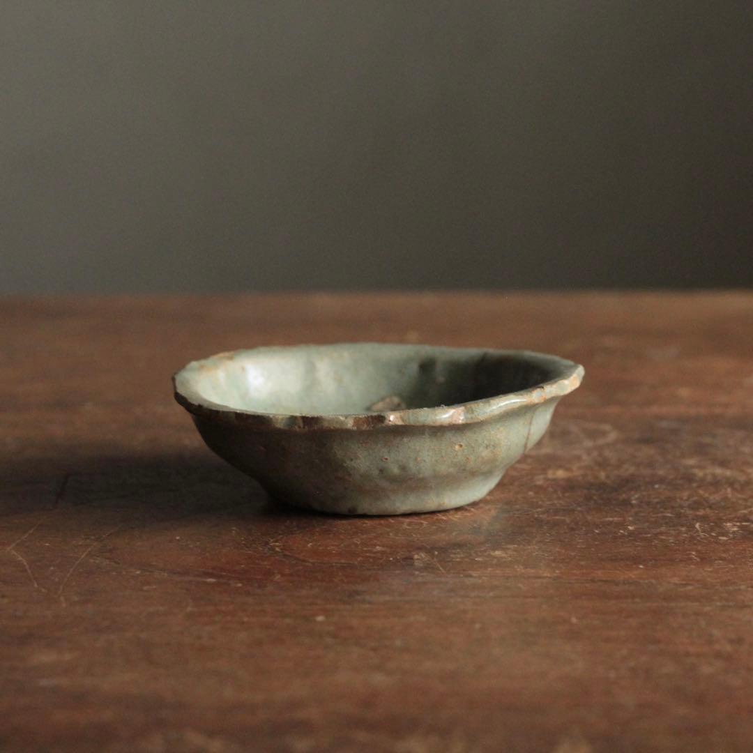 高麗青磁 輪花 平盃 小皿 朝鮮美術 古美術 古道具 アンティーク