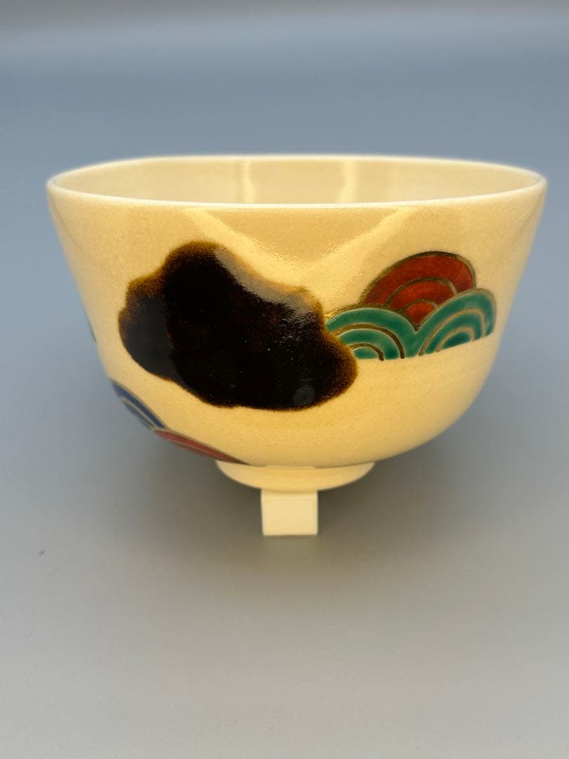 茶道具　茶碗　永楽善五郎　青海波