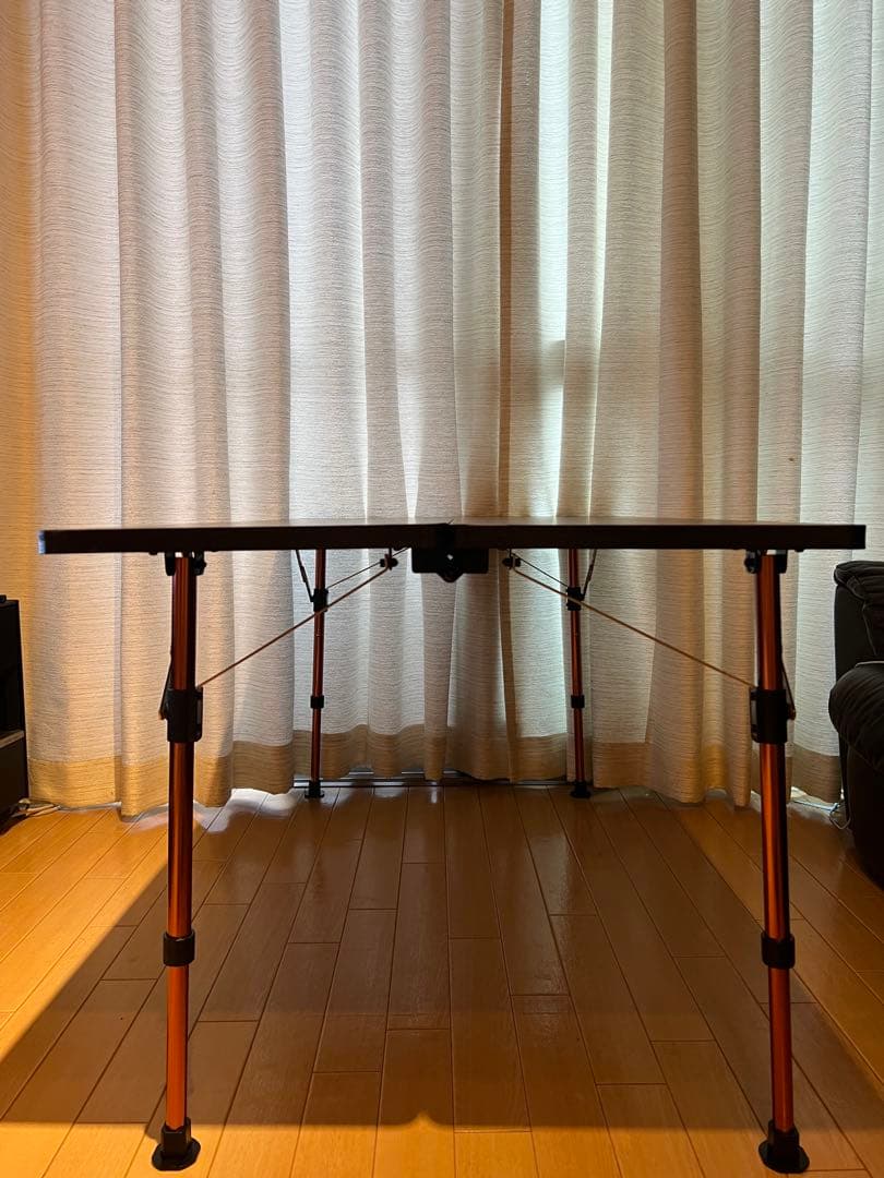 【コールマン】バタフライテーブル／１２０　高さ3段階　収納ケース付