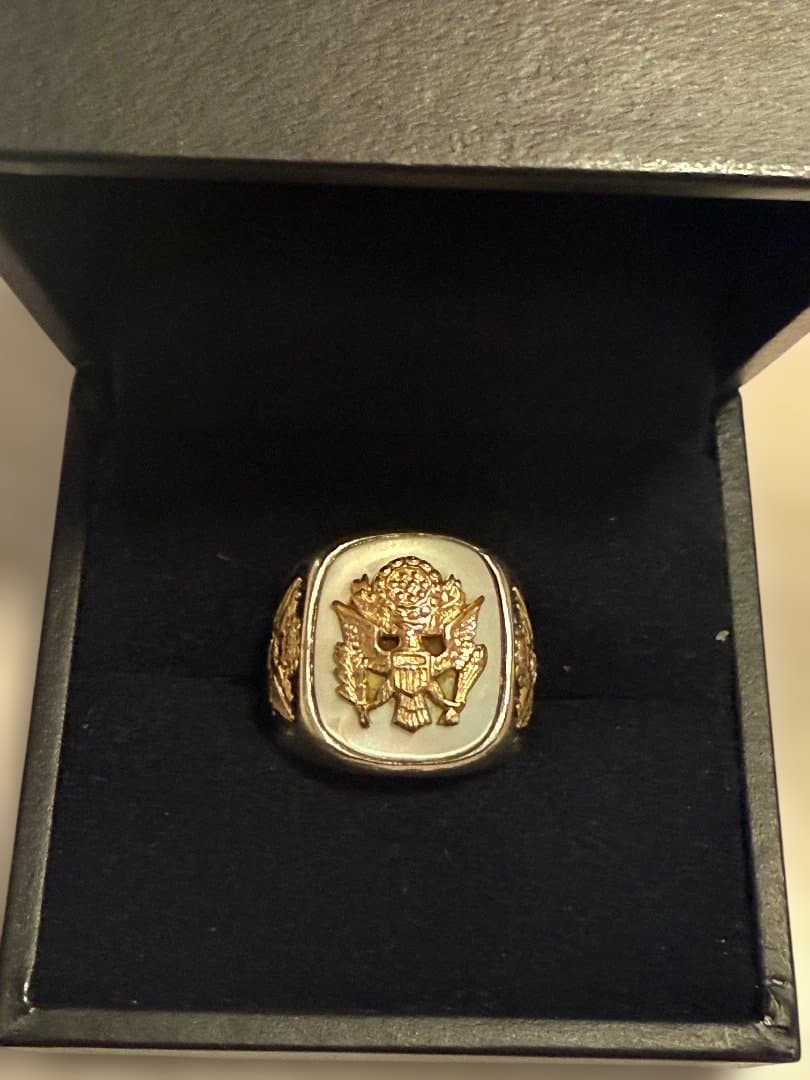 希少 ヴィンテージ WW2 マザーオブパール イーグルリング