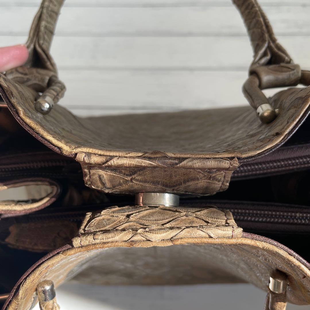 本革センザンコハンドバック