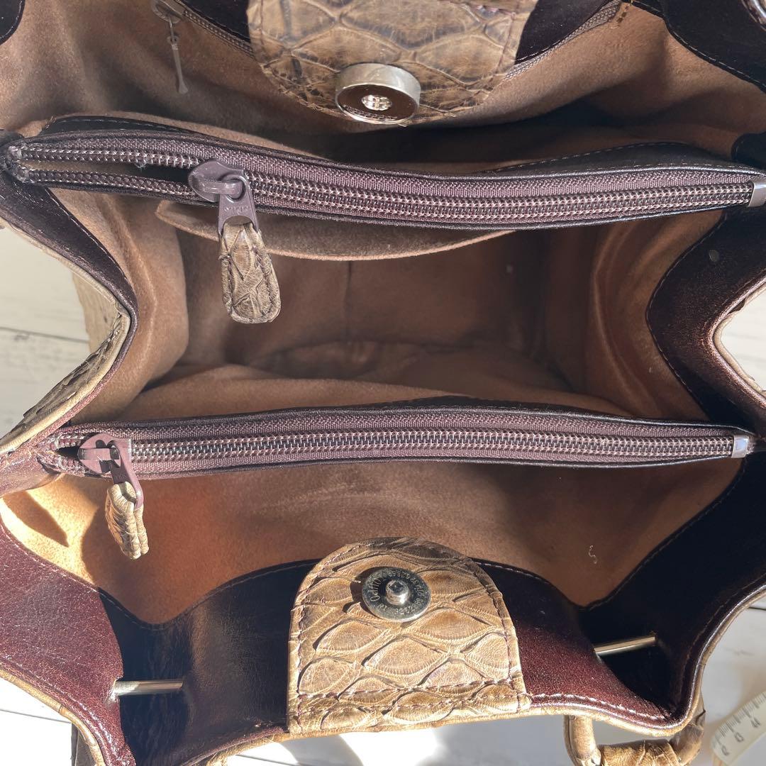 本革センザンコハンドバック