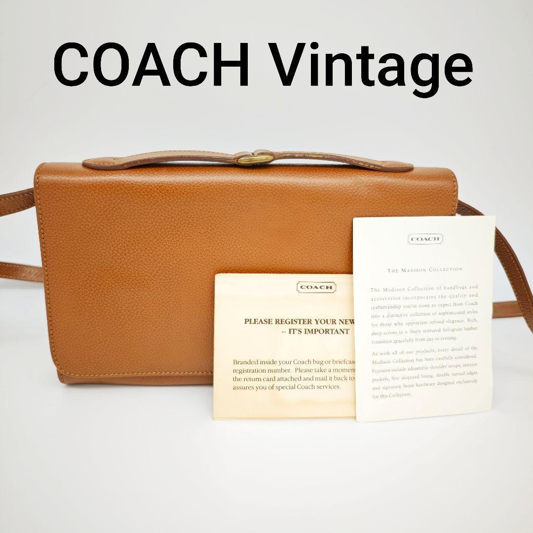 COACH 1995年製 カーネギー ヴィンテージ 本革 バッグ