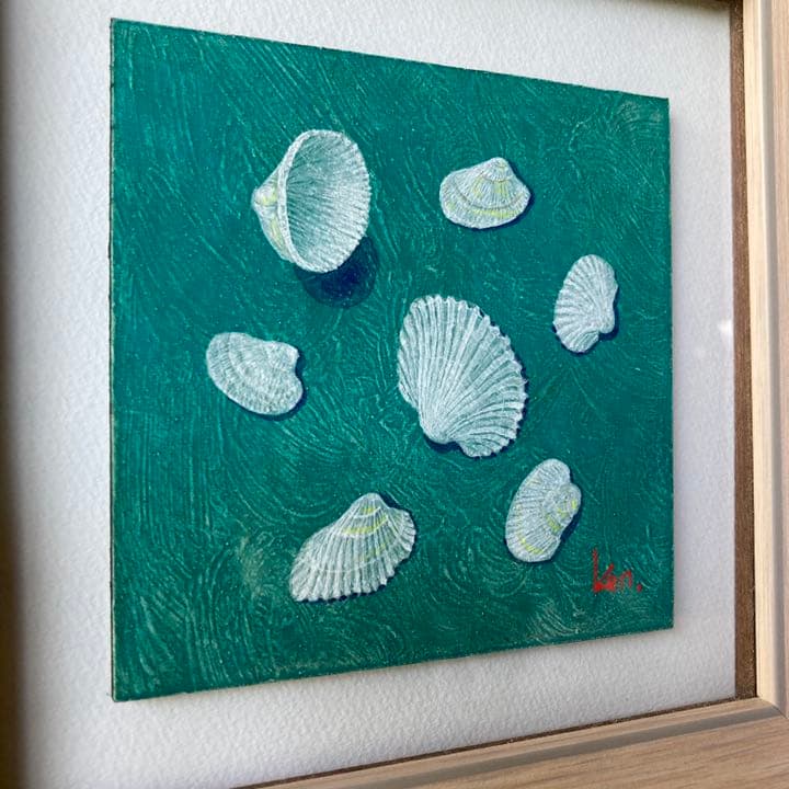 「海からの贈り物」板絵テンペラ画