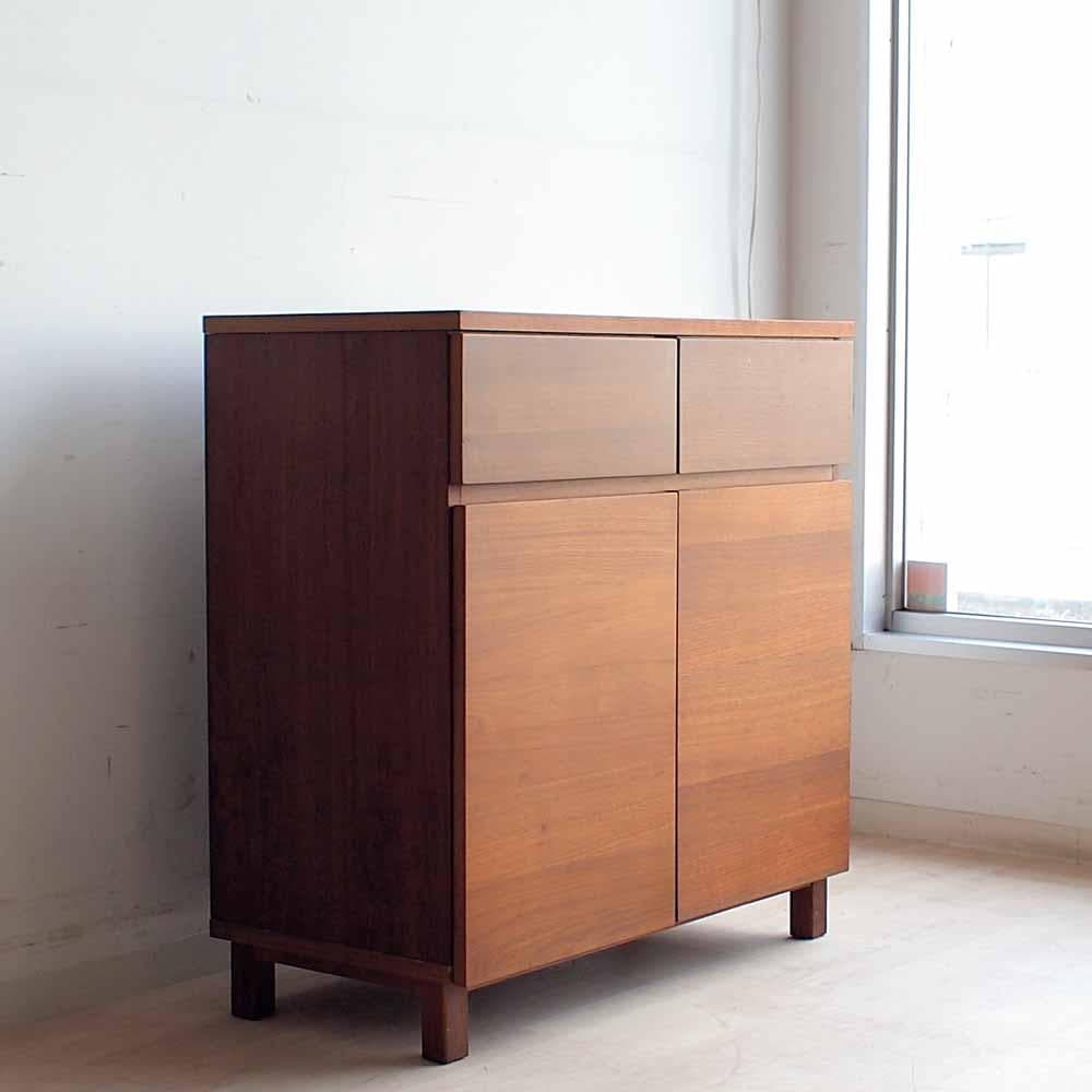 無印良品/MUJI ウォールナット材 キャビネット 80cm ZR24319