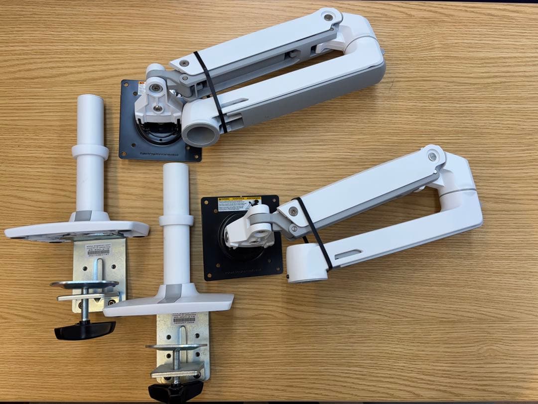 ま*る様 エルゴトロンLX　デスクマウントアーム　（ホワイト）2台セット