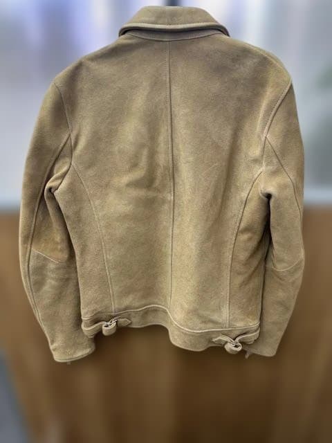 NANOUNIVERSE ナノユニバース ベージュ シングルライダースジャケット