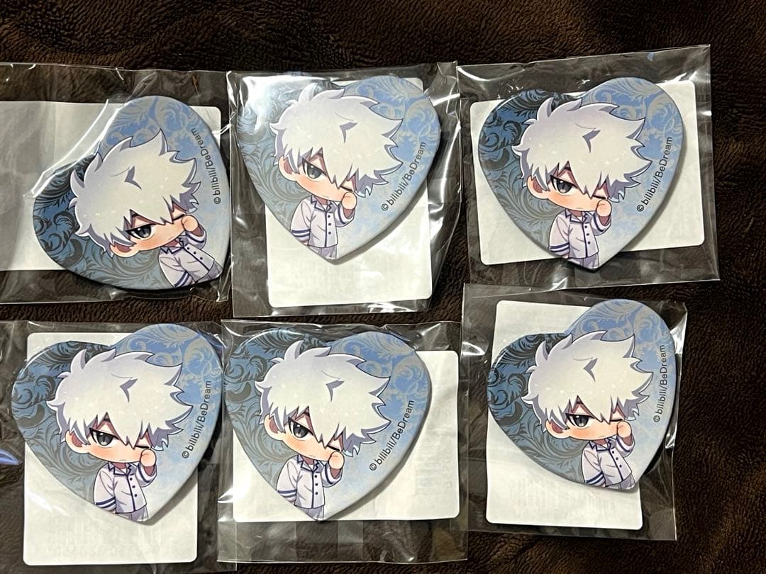 時光代理人 くじ引き堂 おまけ ハート型缶バッジ ヒカル SD 6個セット