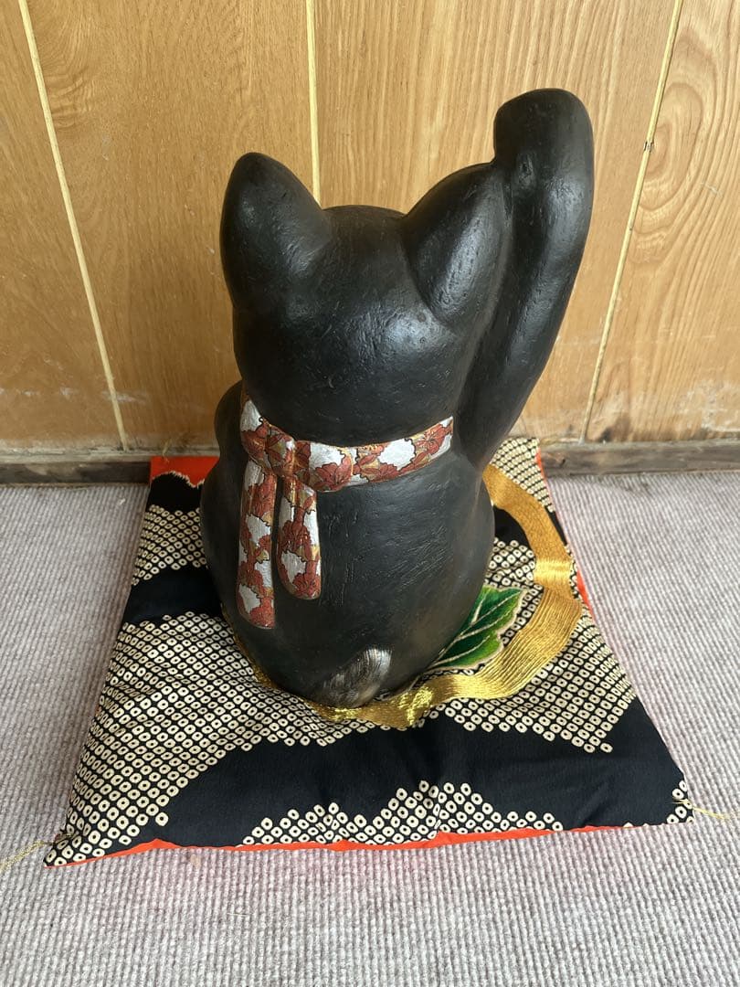 黒い招き猫 アンティーク品