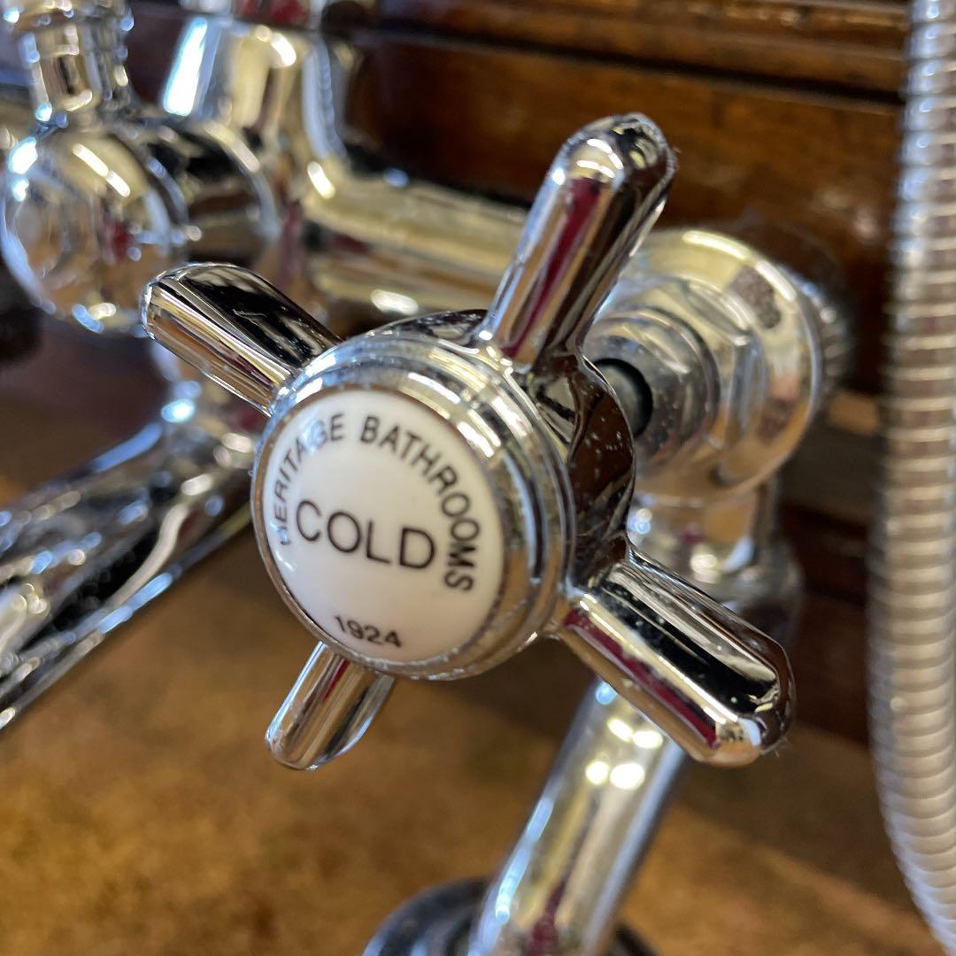 クラシックテレフォンシャワー　アンティークシャワー混合水栓