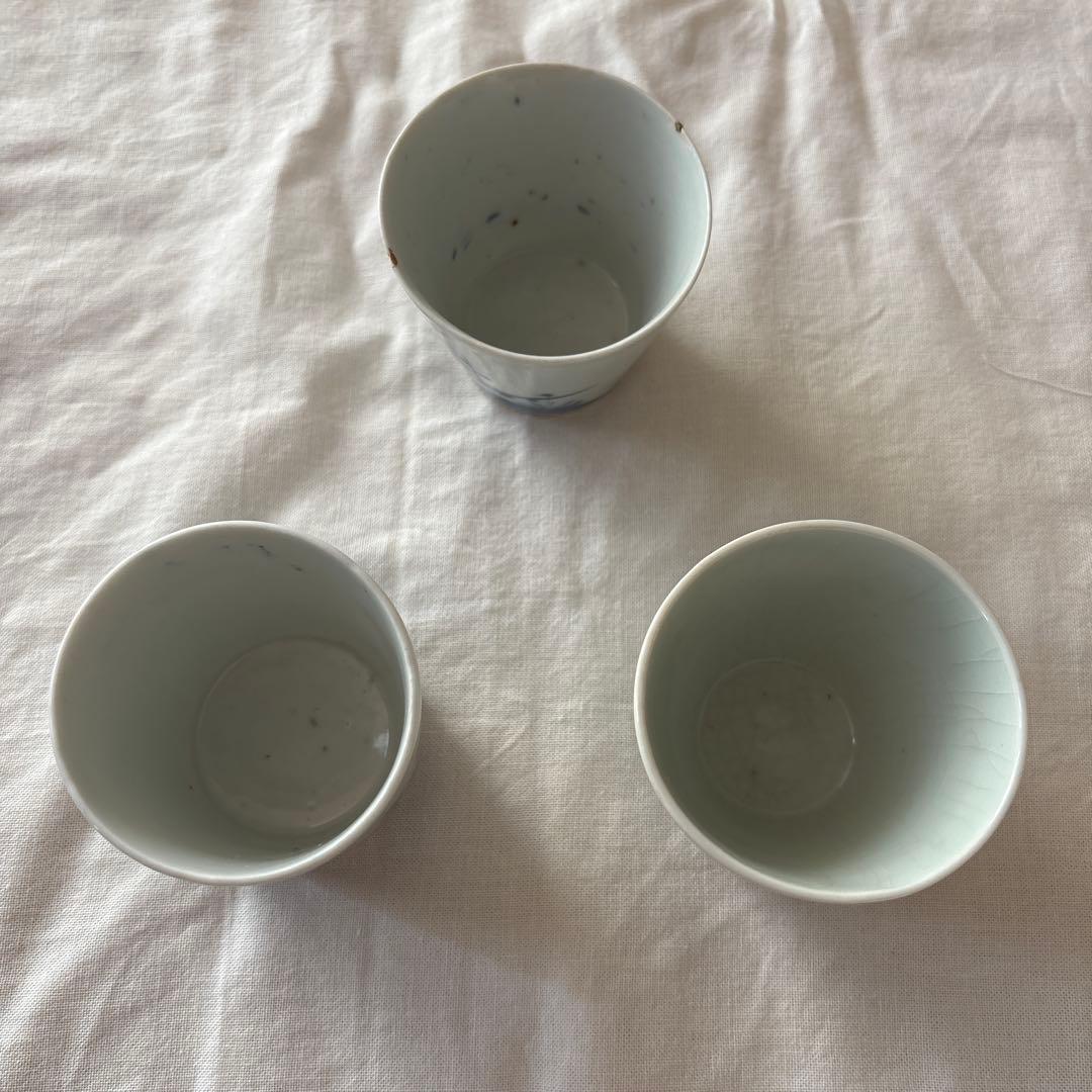 骨董　蕎麦猪口　湯呑み　3個セット